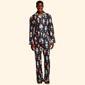 Nick & Nora Nutcracker Flannel Pajama Set Size Xl